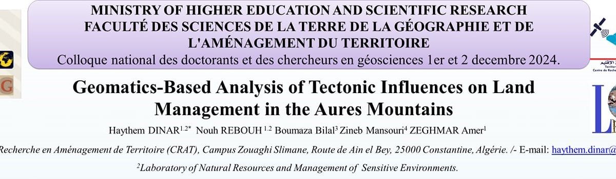 Colloque National des Doctorants et des Chercheurs en Géosciences